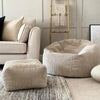 Corduroy Bean Bag + Footstool | The Bel-Air