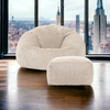 Corduroy Bean Bag + Footstool | The Bel-Air